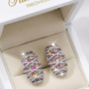Aurora Multicolor Crystal Hoops