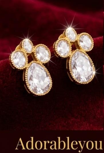 Celeste Crystal Teardrop Studs