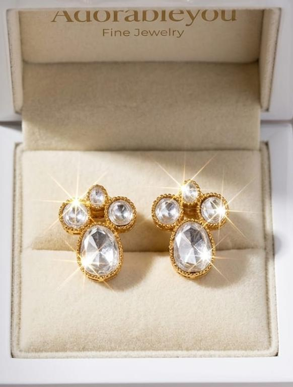 Celeste Crystal Teardrop Studs