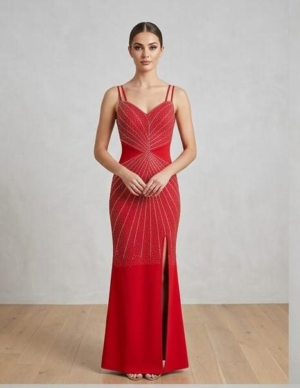 The Scarlet Radiance Gown