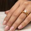 Solitaire Statement Ring