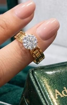 Solitaire Statement Ring