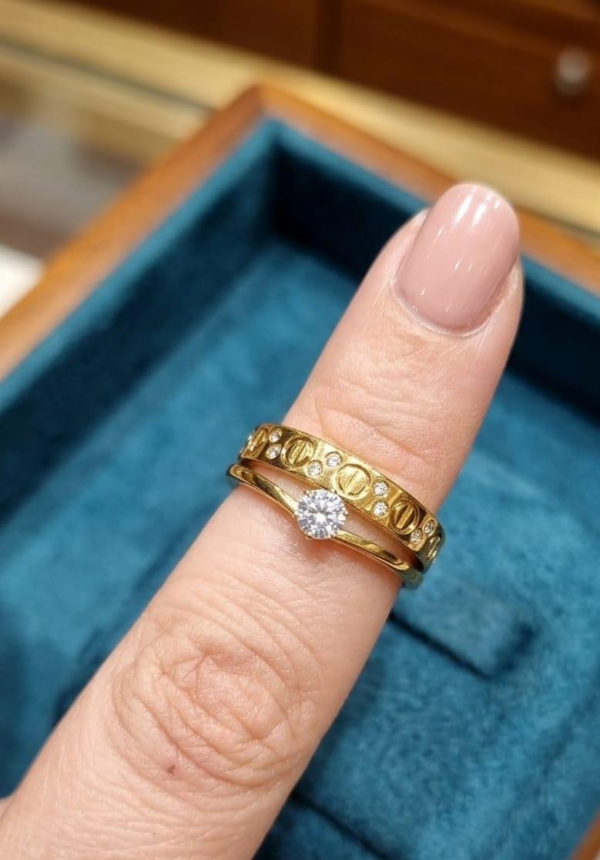 Stacked Gold Ring Set