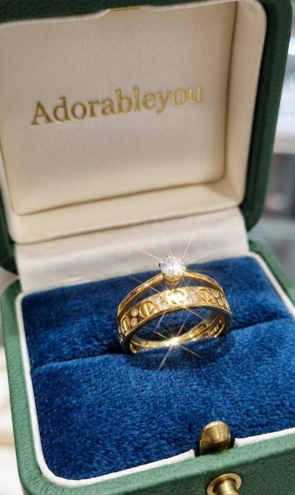 Stacked Gold Ring Set