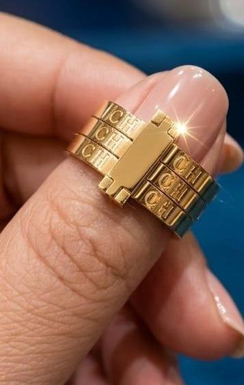 Triple-Band Statement Ring.