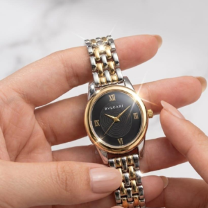 Onyx Two-Tone Watch