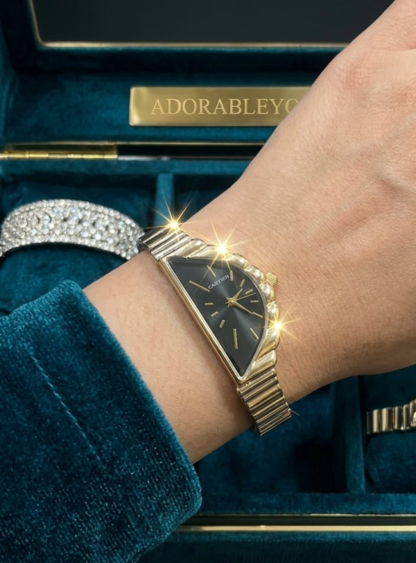 Geometric Gold Statement Watch